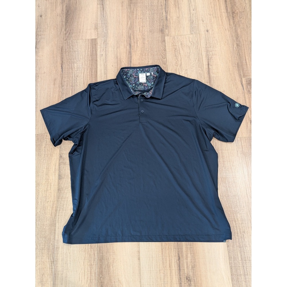 Puma x Liberty London Golf Polo Shirt Mens 3XL Navy Floral 621839-02